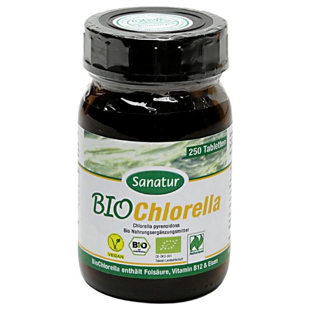 Bio Chlorella  400 mg  250 Tabletten  Sanatur