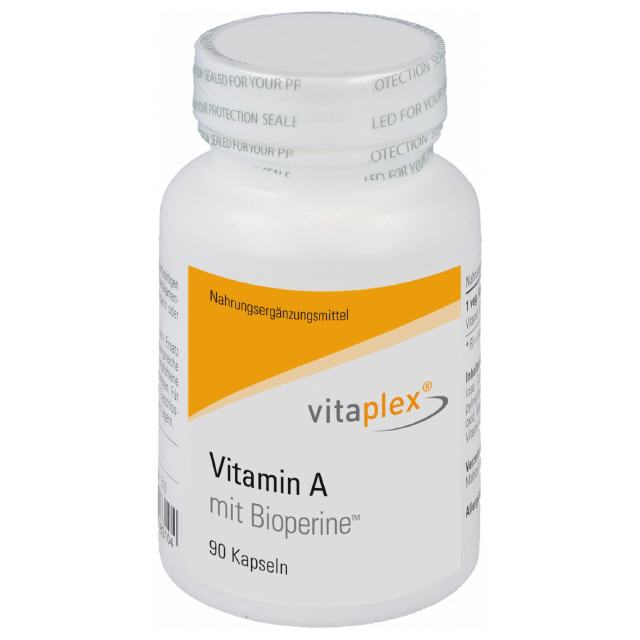 Vitamin A mit Bioperine  90 veg. Kapseln vitaplex
